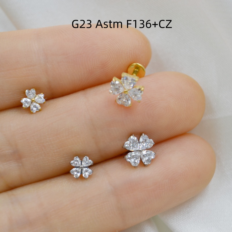 Body Jewelry Stores - 아미가티나 도매점 10개 G23 티타늄 ASTM