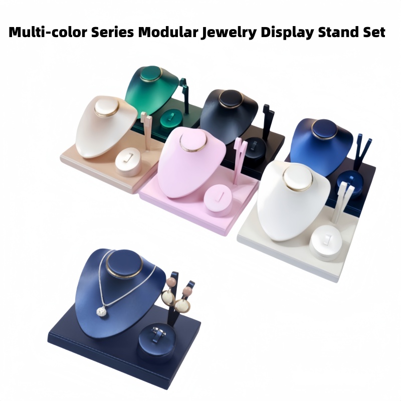 Body Jewelry Display Ideas - 쥬얼리 디스플레이 스탠드 세트 PU 가죽