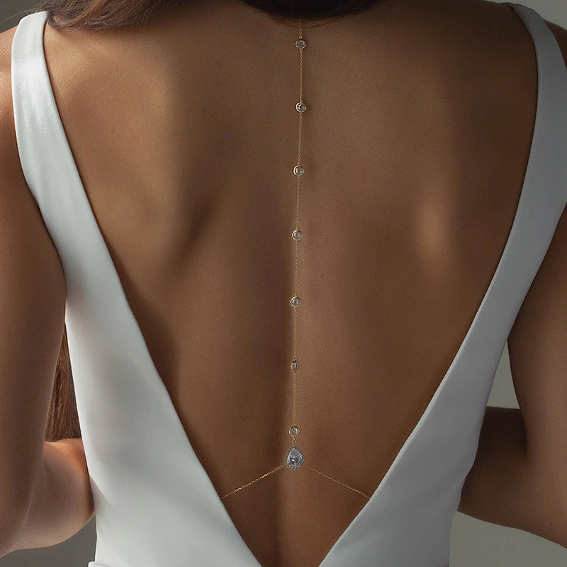 Body Jewelry For Backless Dress - 여성을위한 새로운 스타 백 체인 바디