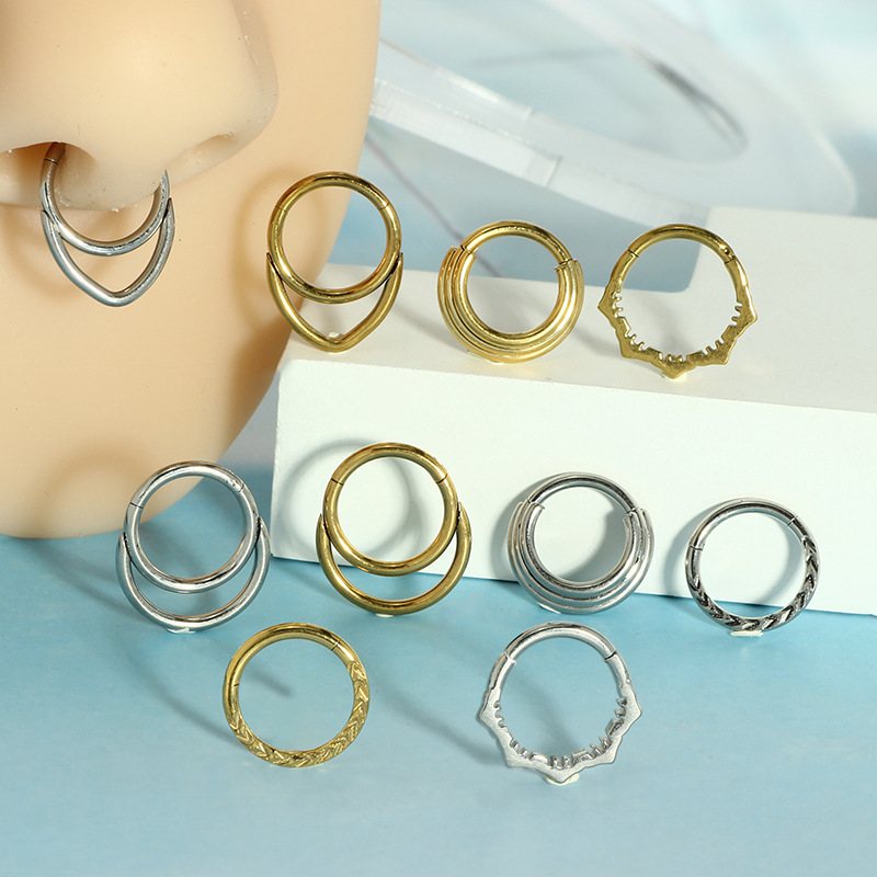 코 후프 귀걸이 금속 코 링 피어싱 16g 스테인리스  - Body Jewelry And Earrings 리뷰 및 가격