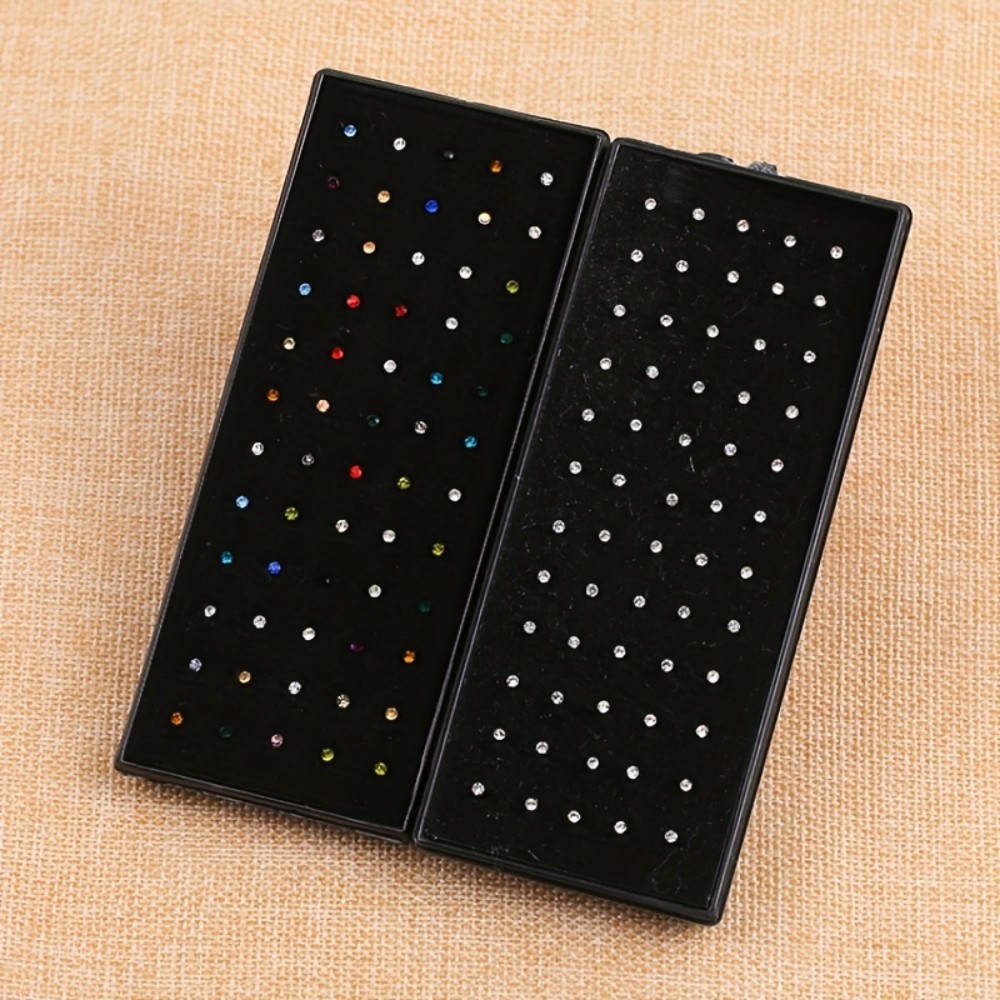 60개 코 링 세트 스터드 귀걸이 스테인레스 스틸 코  - Body Jewelry Stores 리뷰 및 가격