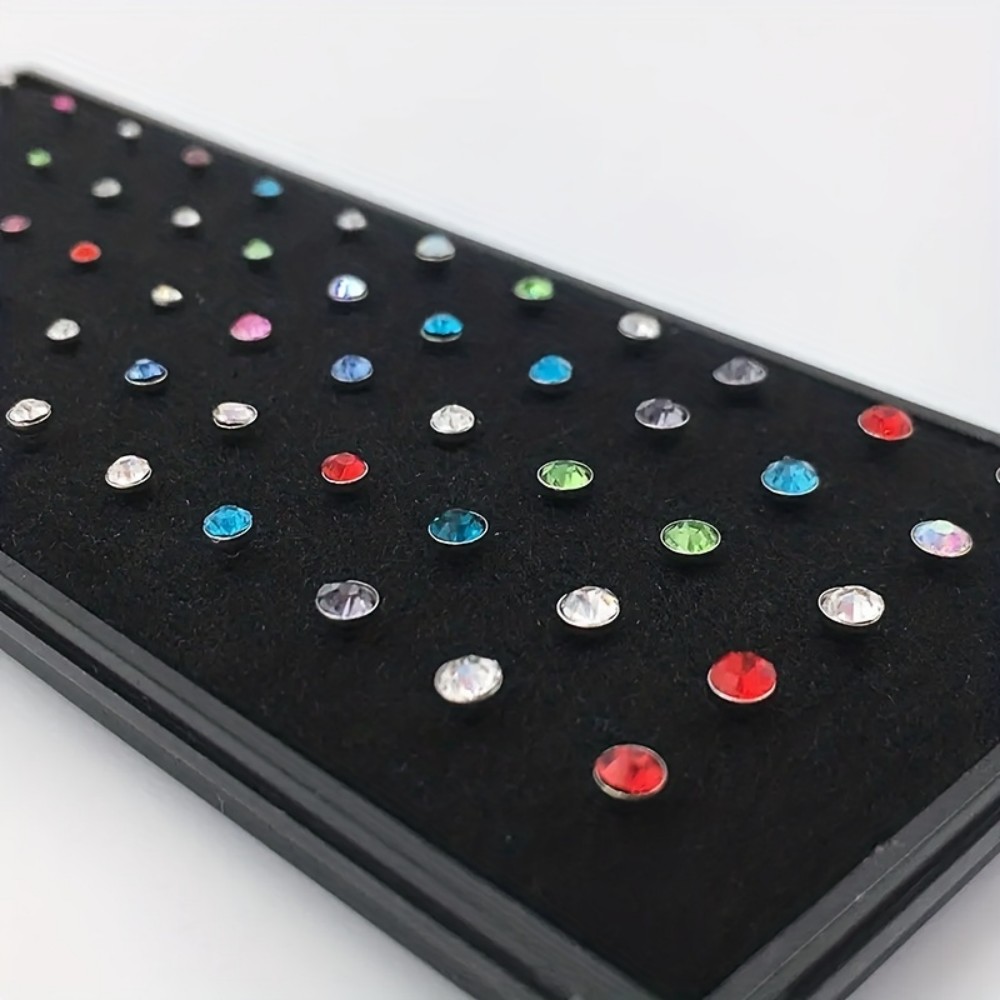 60개 코 링 세트 스터드 귀걸이 스테인레스 스틸 코  - Body Jewelry Stores 리뷰 및 가격