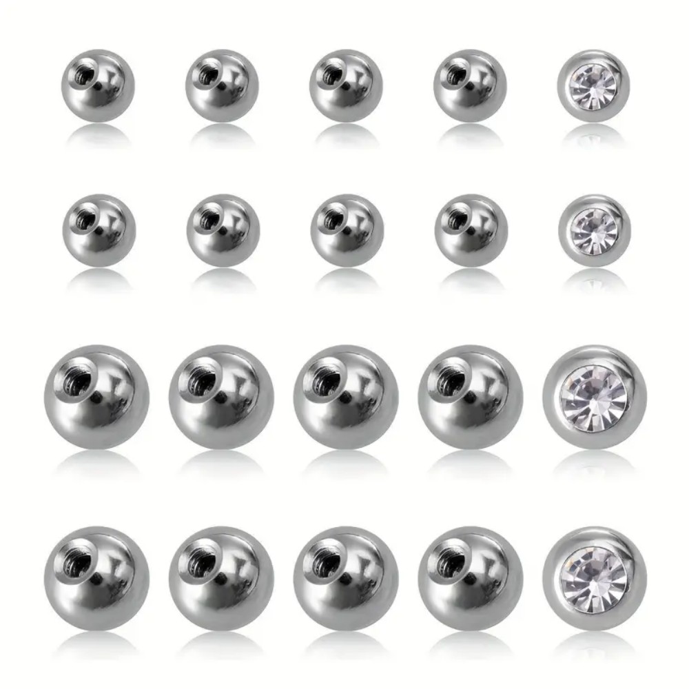 10pcs 피어싱 공 3mm 5mm 스테인레스 스틸 교 - Body Jewelry Stores 리뷰 및 가격
