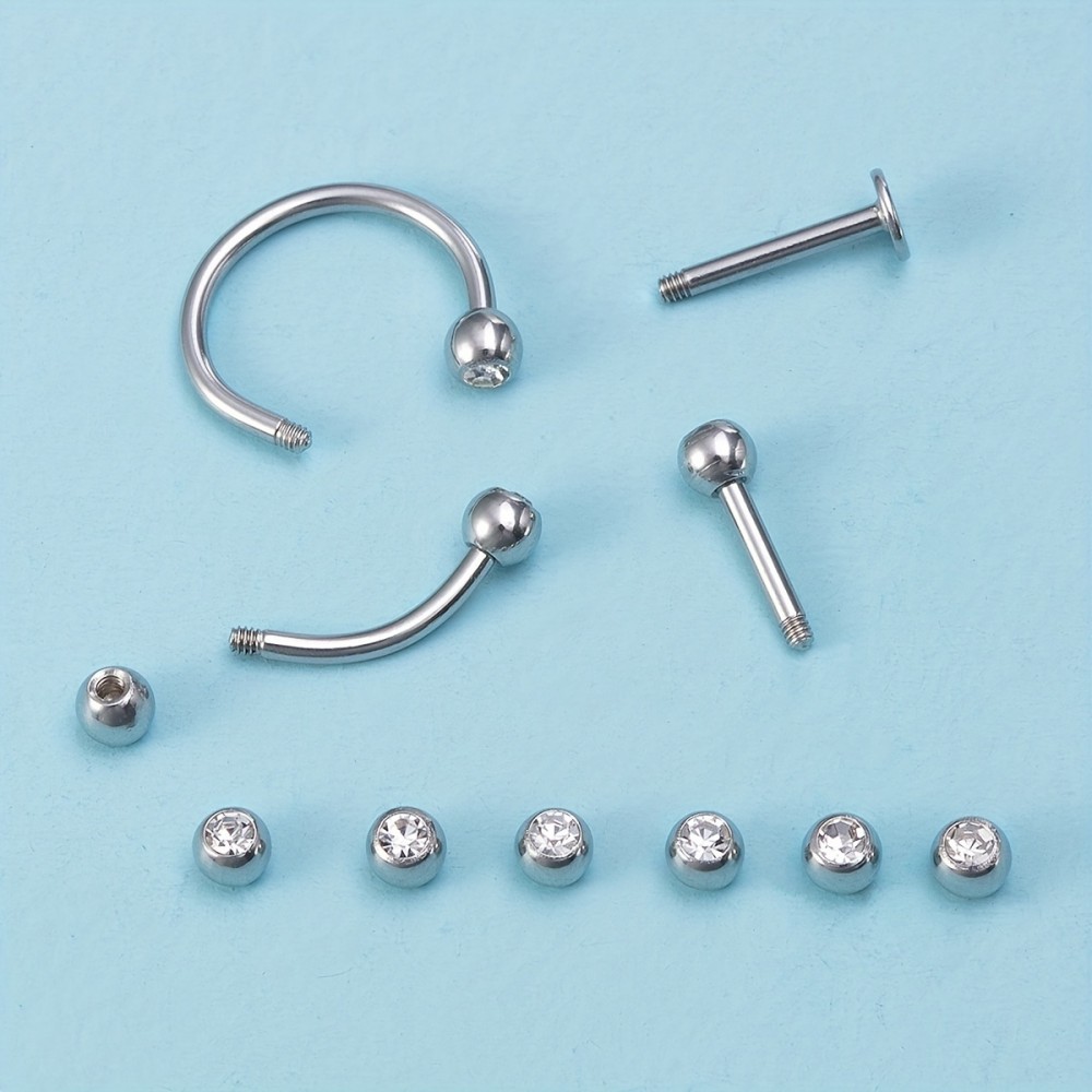 10pcs 피어싱 공 3mm 5mm 스테인레스 스틸 교 - Body Jewelry Stores 리뷰 및 가격