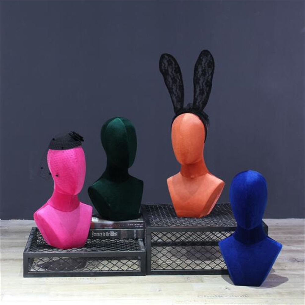 화려한 벨벳 헤드폼 소품, 가짜 머리 마네킹, 바디 쥬 - Body Jewelry Stores 리뷰 및 가격
