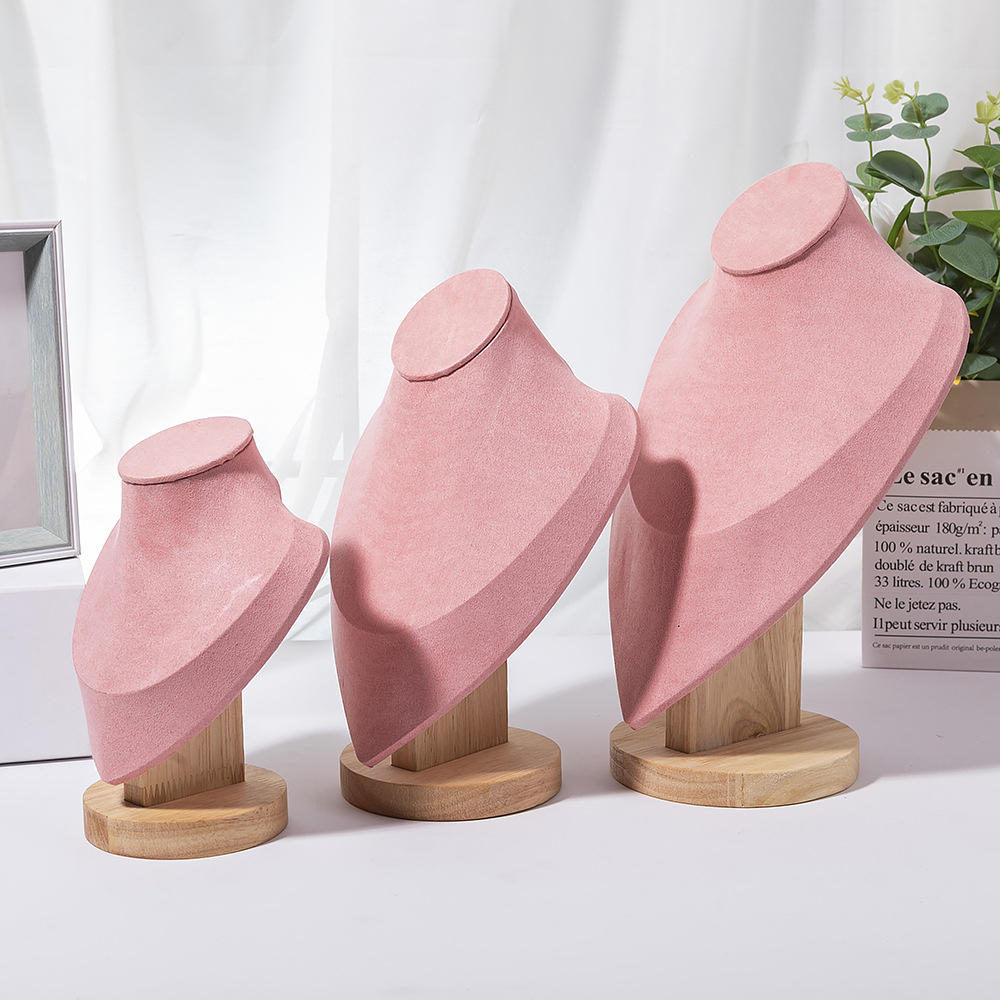 1pc 나무 마네킹 흉상 목걸이 디스플레이 스탠드 초상 - Body Jewelry Display Ideas 리뷰 및 가격