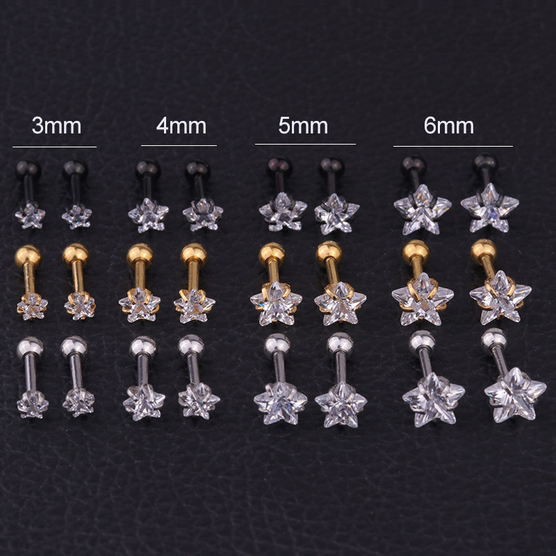 헬릭스 피어싱 스타 귀걸이 여성 1pc 트렌드 2023 - Body Jewelry Trend 리뷰 및 가격