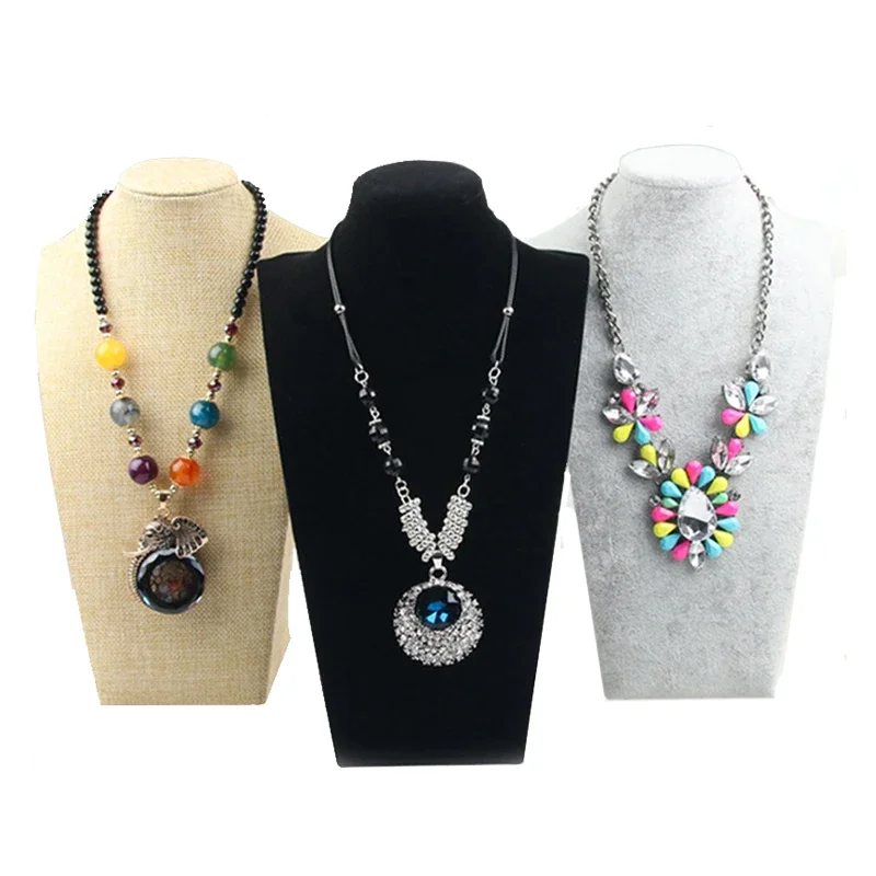 벨벳 초상화 목걸이 디스플레이 펜던트 주최자 쥬얼리 디 - Body Jewelry Display Ideas 리뷰 및 가격
