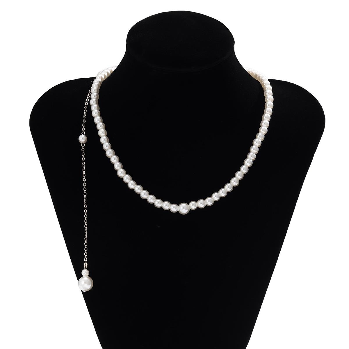 정교한 인조 진주 롱 목걸이, 섹시한 태슬 장식 펜던트 - Body Jewelry For Backless Dress 리뷰 및 가격