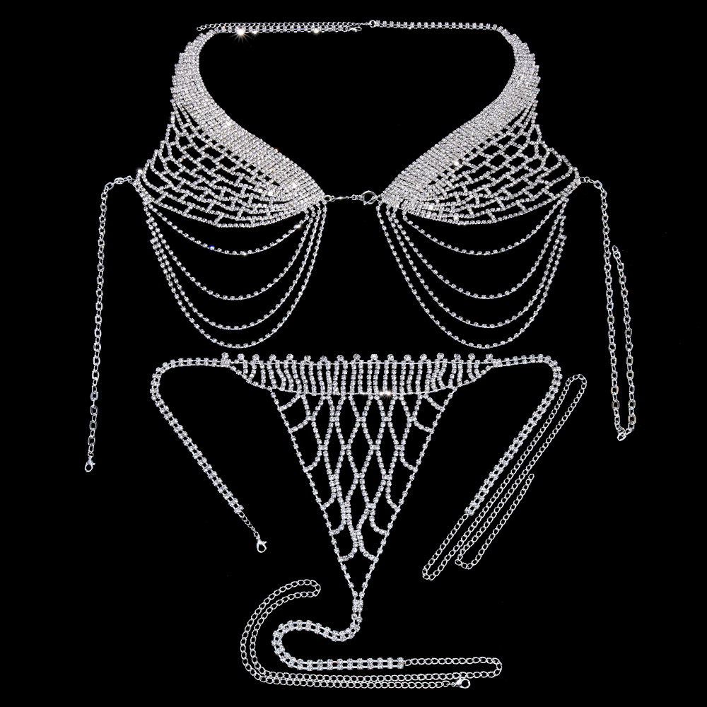 Stonefans 여성용 술 속옷 라인석 브라 체인 하 - Body Jewelry Bra 리뷰 및 가격