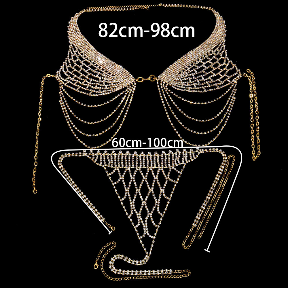 Stonefans 여성용 술 속옷 라인석 브라 체인 하 - Body Jewelry Bra 리뷰 및 가격