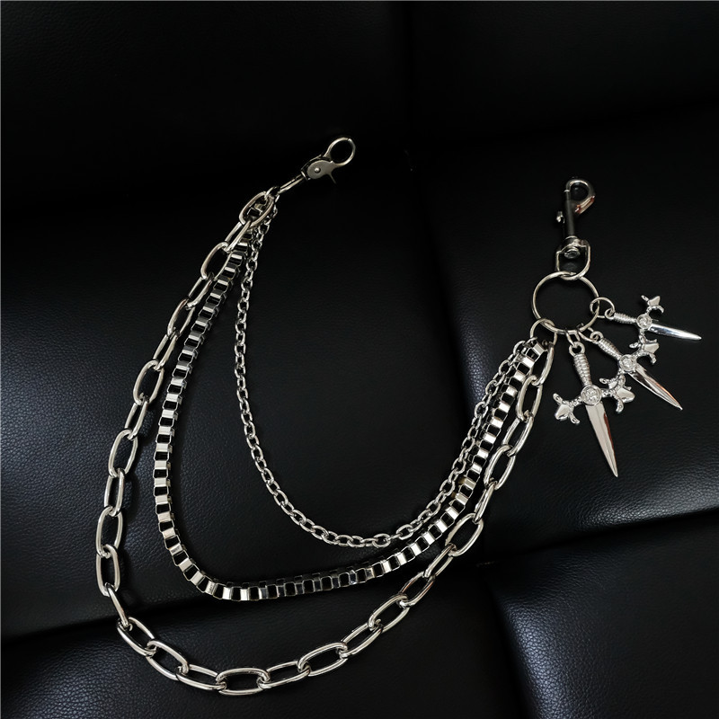 힙합 펑크 메탈 소드 캐주얼 다용도 바지 무대 공연 소 - Body Jewelry Manufacturers 리뷰 및 가격