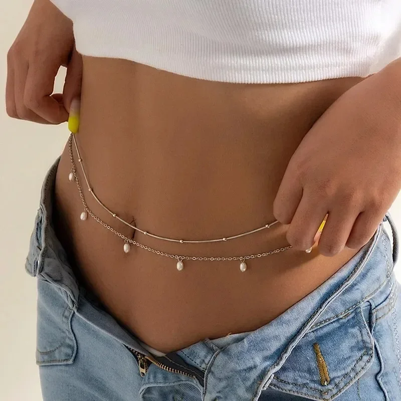 여성을위한 새로운 매력 섹시한 더블 레이어 나비 체인  - Body Jewelry Ends 리뷰 및 가격