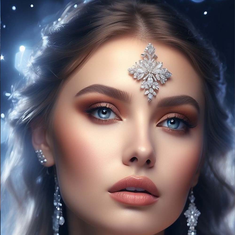 Stonefans 기하학적 이마 스티커, 인도 웨딩 라 - Body Jewelry Trend 리뷰 및 가격