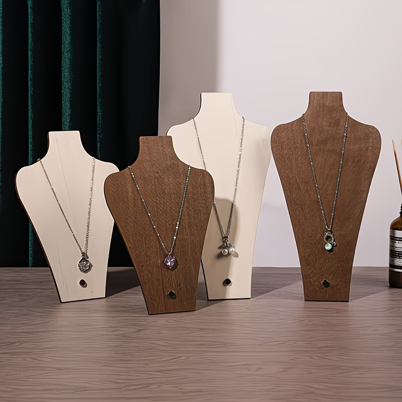 호두 나무 분리형 마네킹 목걸이 디스플레이 랙 펜던트  - Body Jewelry Display Ideas 리뷰 및 가격