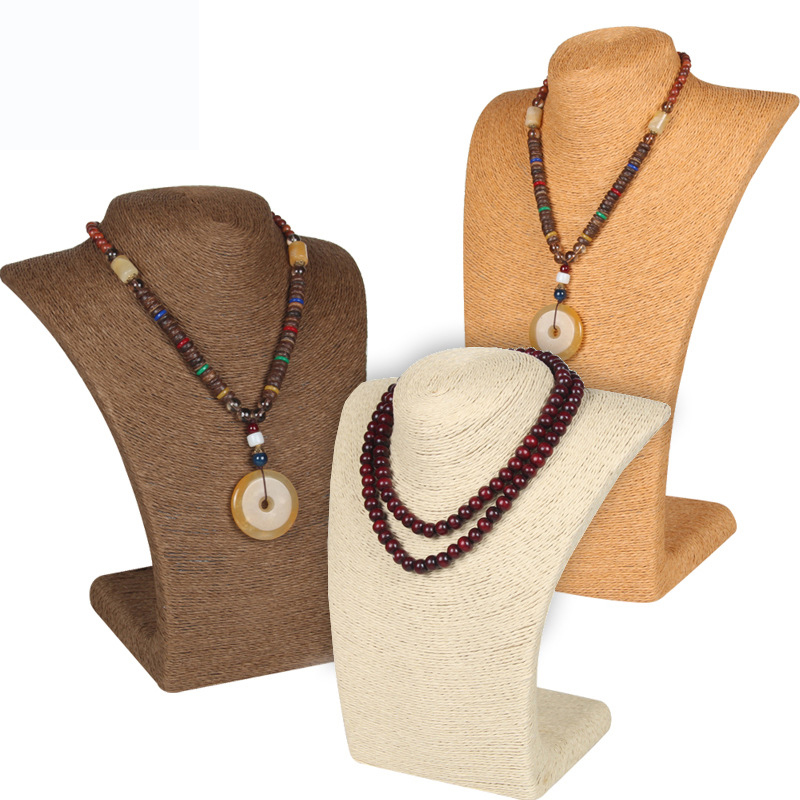쥬얼리 디스플레이 랙 모델 바스트 쇼, 전시 대마 로프 - Body Jewelry Display Ideas 리뷰 및 가격