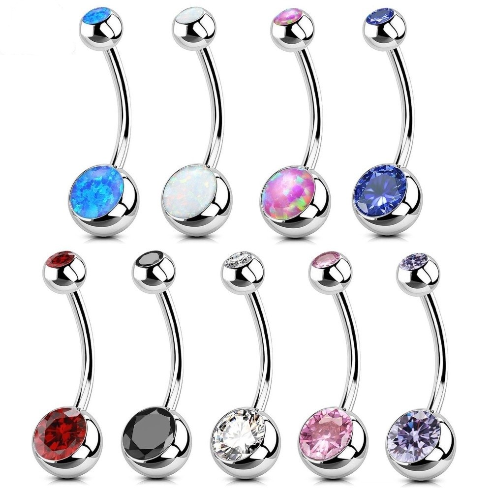 고품질 티타늄 소재 배꼽 링 곡선형 디자인 배꼽 피어싱 - Body Jewelry Titanium 리뷰 및 가격