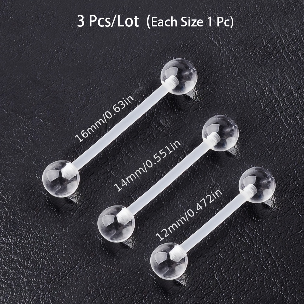3 개/대 (각 크기 1 개) 부드러운 투명 보이지 않 - Body Jewelry Stores 리뷰 및 가격