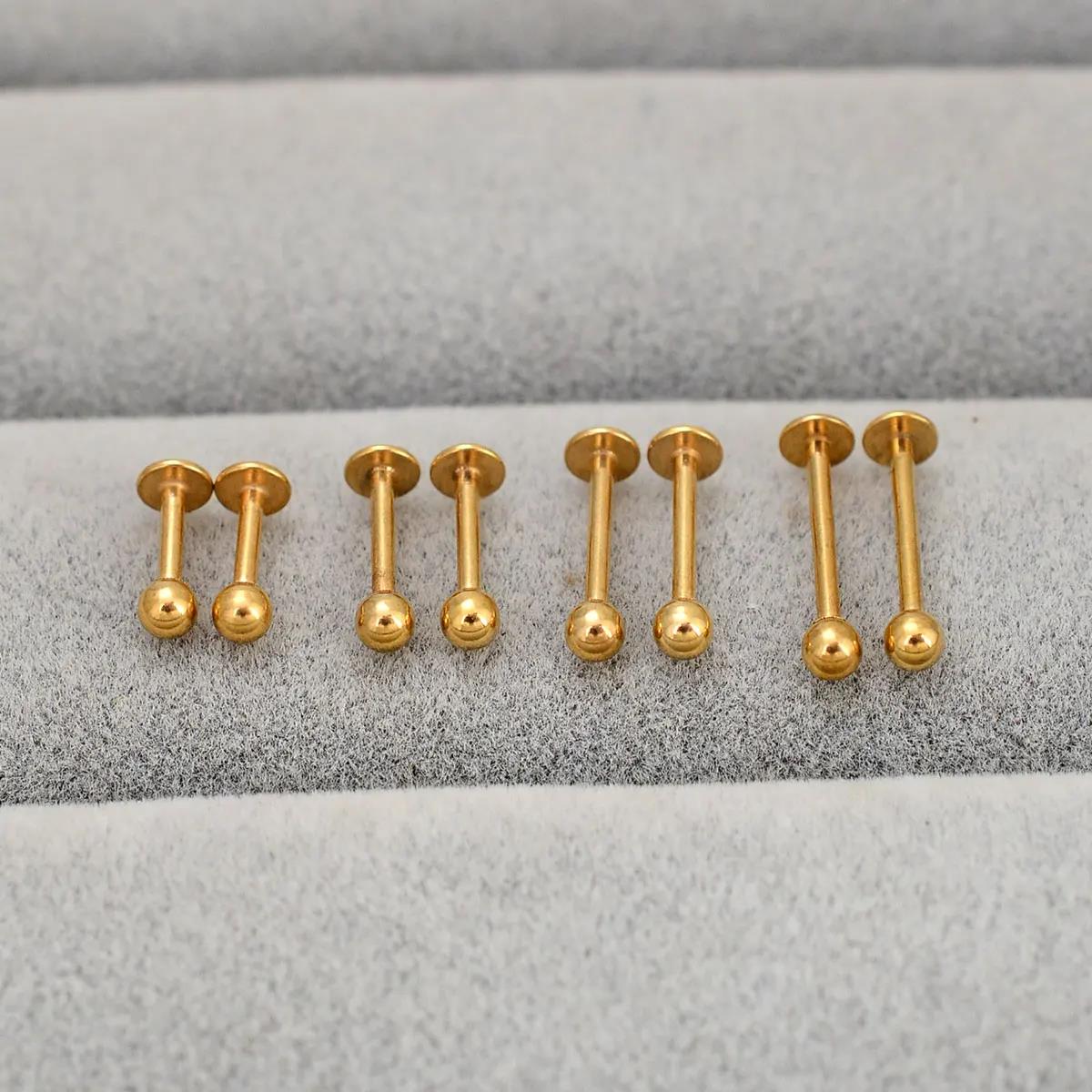 6/8/10/12mm 스테인레스 스틸 골든 볼 Labr - Body Jewelry Trend 리뷰 및 가격