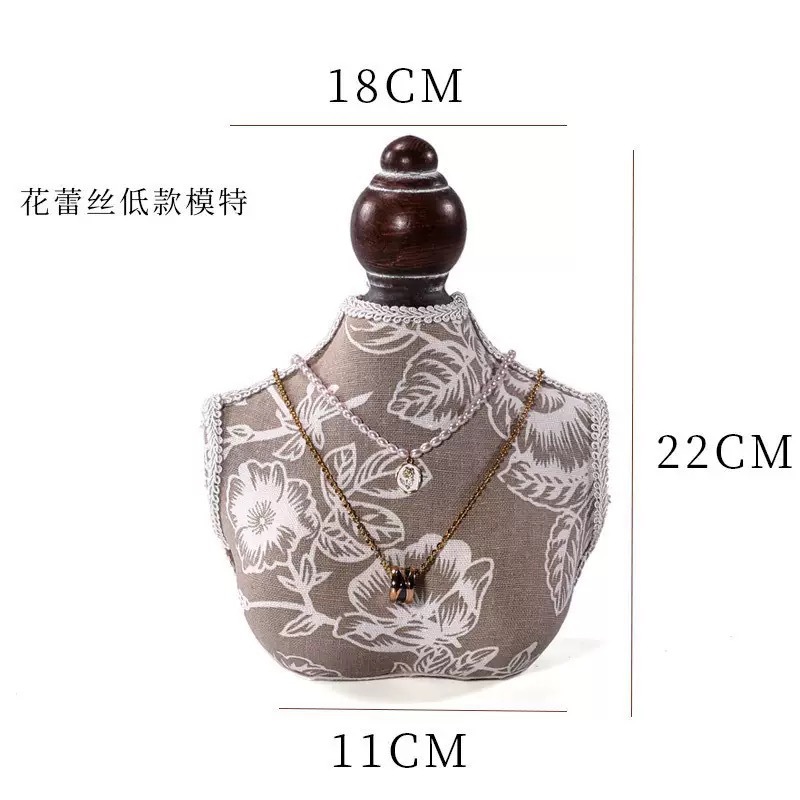 빈티지 나무 목걸이 디스플레이 마네킹 스탠드 레이스 트 - Body Jewelry Display Ideas 리뷰 및 가격