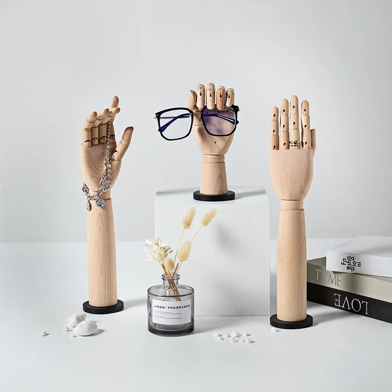 원목 핸드 마네킹 랙, 보석 반지 장갑 디스플레이, 매 - Body Jewelry Stores 리뷰 및 가격