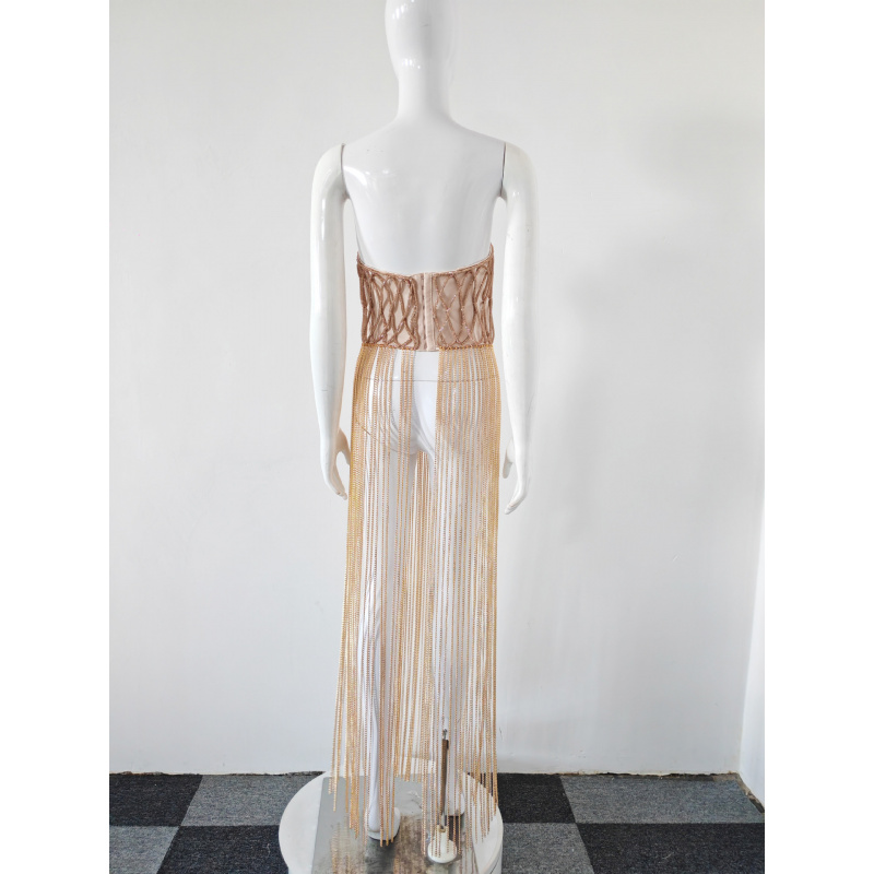 여성 바디 주얼리 체인 속이 빈 클럽 파티 드레스 비키 - Body Jewelry For Backless Dress 리뷰 및 가격
