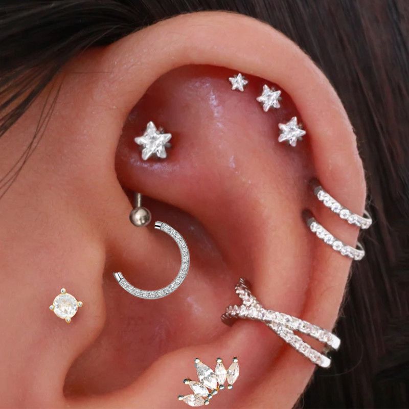 헬릭스 피어싱 스타 귀걸이 여성용, 트렌드 2025 지 - Body Jewelry Trend 리뷰 및 가격