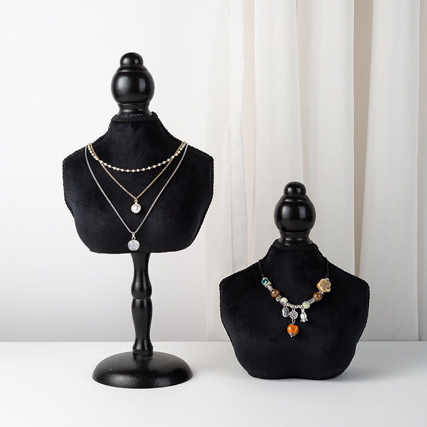 블랙 벨벳 바스트 폼 쥬얼리 디스플레이 스탠드, 목걸이 - Body Jewelry Stores 리뷰 및 가격