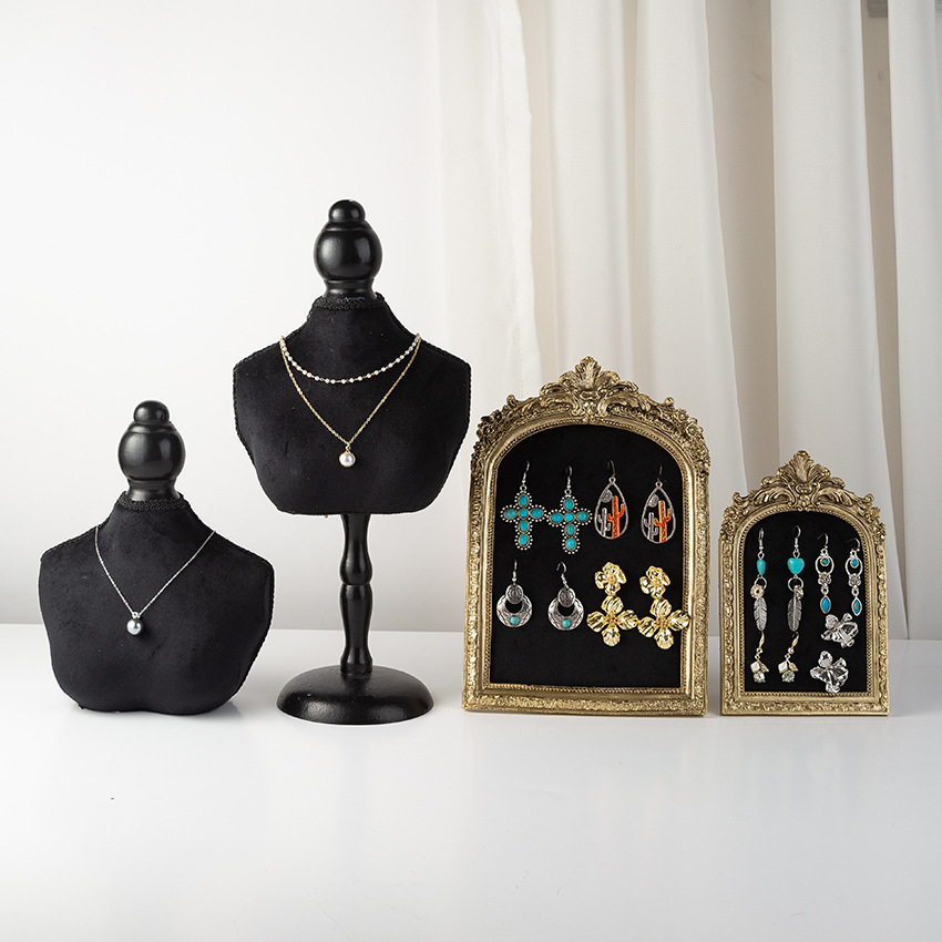 블랙 벨벳 바스트 폼 쥬얼리 디스플레이 스탠드, 목걸이 - Body Jewelry Stores 리뷰 및 가격
